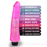 Powerful 9 Inch Multi-speed Vibrator Pink - Save 25% - Multi-speed - Fast Shipping - United Kingdom Stoke-on-trent
