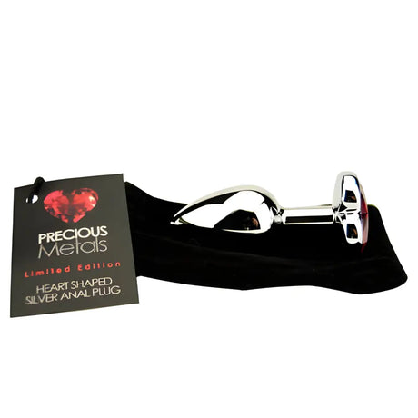 Precious Metals Heart Shaped Butt Plug-silver - Plugs - Save 30% - Plug-silver - Fast Shipping - Sale United Kingdom Stoke-on-trent