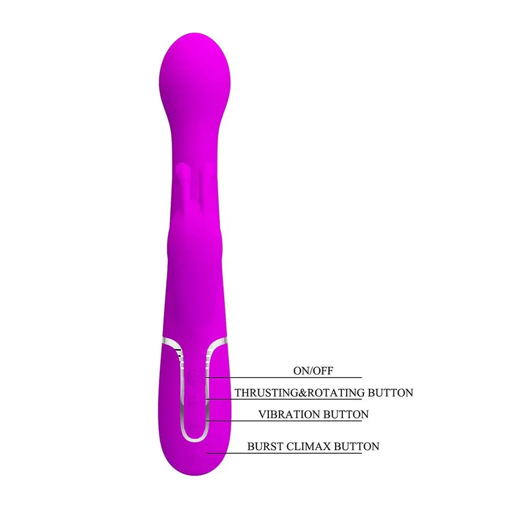 Pretty Love Dejon Rechargeable Rabbit Vibrator - Save 25% - Fast Shipping - United Kingdom Stoke-on-trent