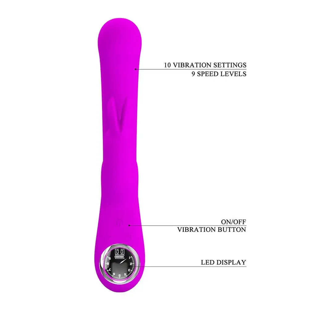 Pretty Love Lamar Led Rechargeable Rabbit - Save 30% - Led - Fast Shipping - Vibrator United Kingdom Stoke-on-trent