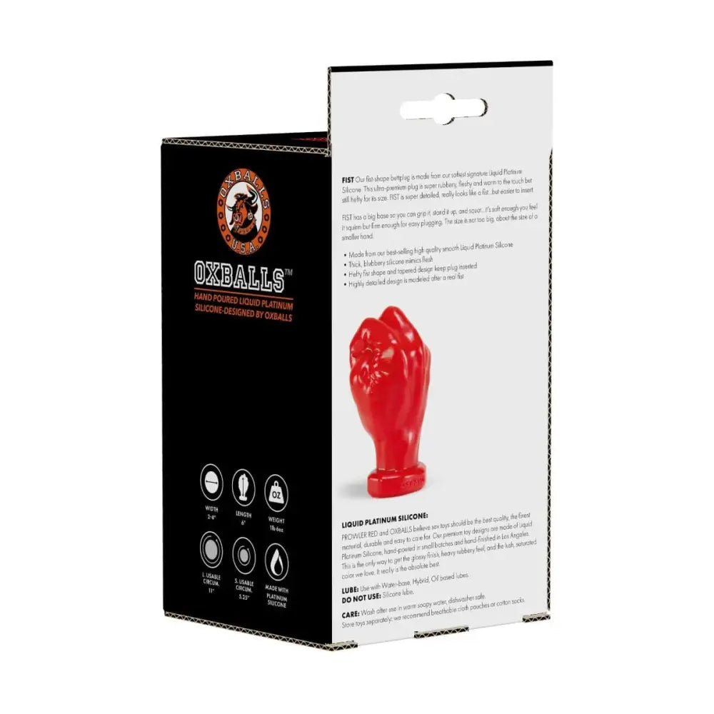 Prowler Red by Oxballs Fist Large Butt Plug Red - Sex Toys - Save 30% - by - Fast Shipping - Sale United Kingdom Stoke-on-trent