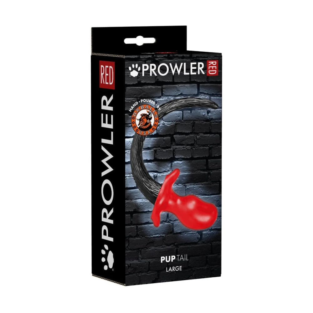Prowler RED By Oxballs Puptail Large Butt Plug Red - Sex