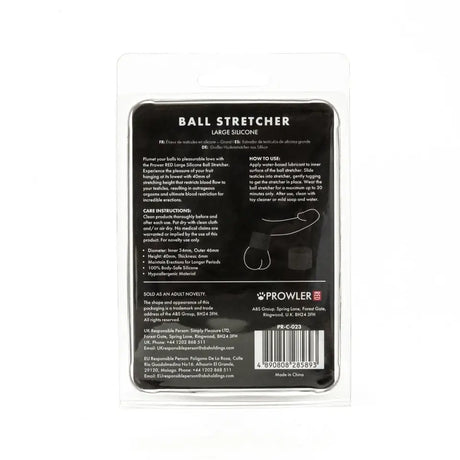 Prowler Red Large Silicone Ball Stretcher - Save 25% - Fast Shipping - Sale United Kingdom Stoke-on-trent