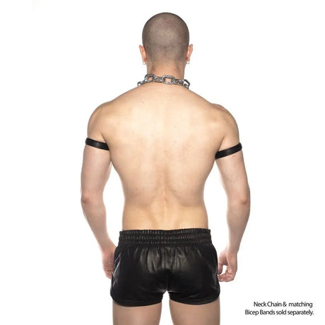 Prowler Red Leather Sports Shorts Black Medium - Save 25% - Red - Fast Shipping - Sale United Kingdom Stoke-on-trent