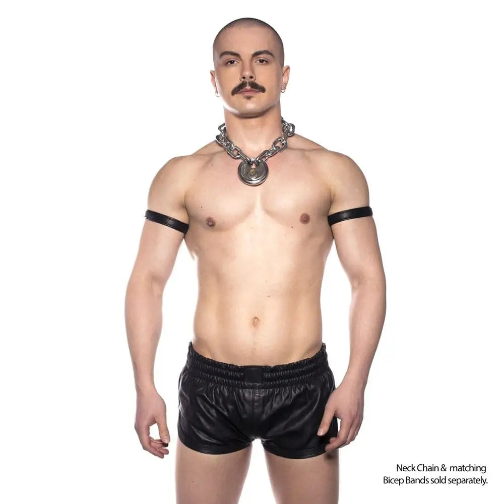 Prowler Red Leather Sports Shorts Black Medium - Save 25% - Red - Fast Shipping - Sale United Kingdom Stoke-on-trent