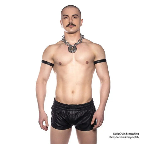Prowler Red Leather Sports Shorts Black Medium - Save 25% - Red - Fast Shipping - Sale United Kingdom Stoke-on-trent