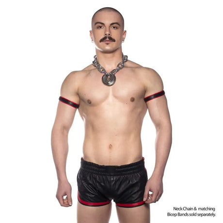 Prowler Red Leather Sports Shorts Black/red Xl - Save 30% - Red Black/red Xl - Fast Shipping - Sale United Kingdom Stoke-on-trent