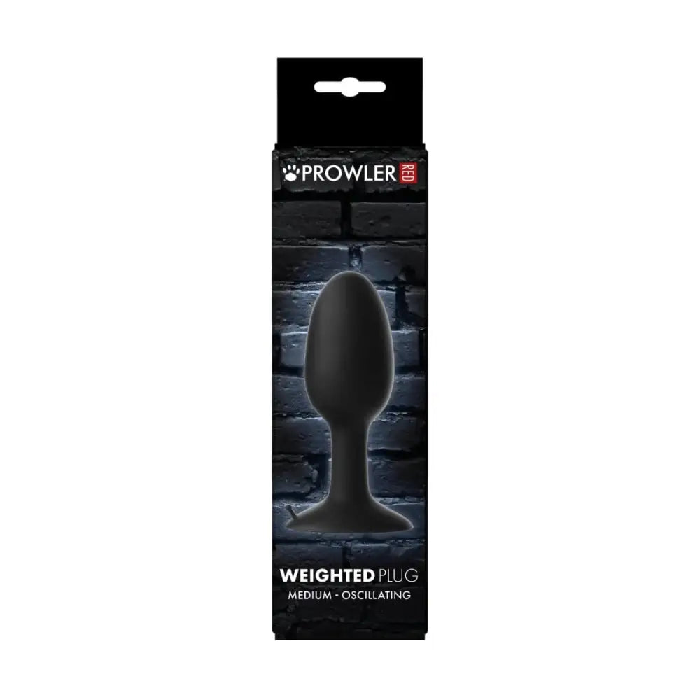 Prowler Red Medium Weighted Butt Plug Black - Sex Toys - Save 25% - Red - Fast Shipping - Sale United Kingdom Stoke-on-trent