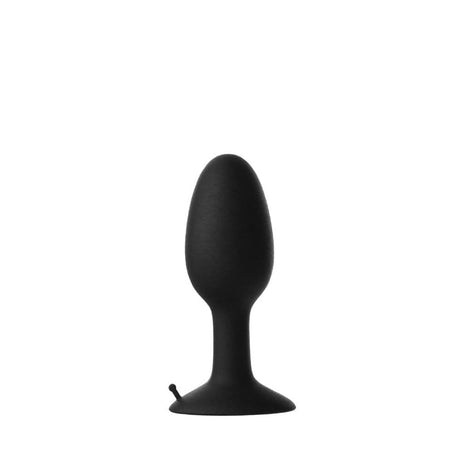 Prowler RED Small Weighted Butt Plug Black - Sex Toys