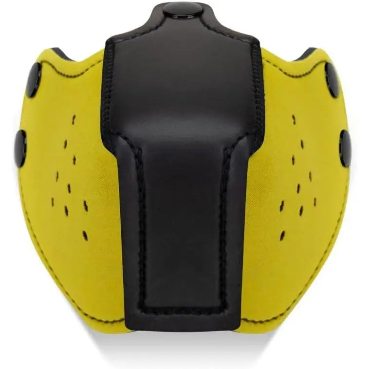 Prowler Red the Puppy Muzzle Yellow - Vibrant Bondage Hood for Roleplay - Save 20% - Sale United Kingdom Stoke-on-trent