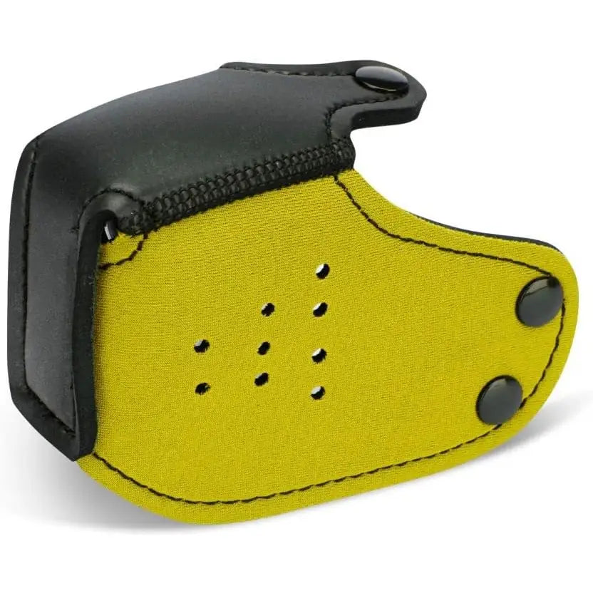 Prowler Red the Puppy Muzzle Yellow - Vibrant Bondage Hood for Roleplay - Save 20% - Sale United Kingdom Stoke-on-trent