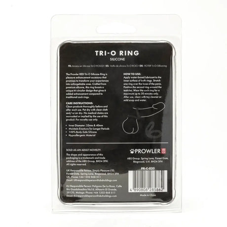 Prowler Red Tri o Silicone Ring - Save 25% - o - Fast Shipping - Sale United Kingdom Stoke-on-trent
