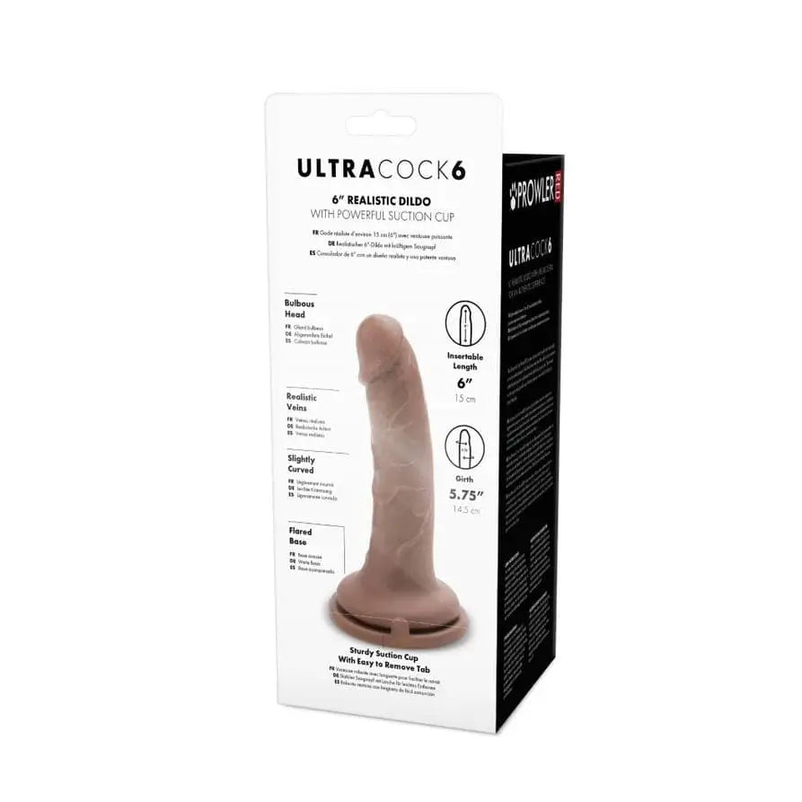 Prowler Red Ultra Cock 6 Dildo - Caramel - Sex Toys - Save 25% - Red - Fast Shipping - United Kingdom Stoke-on-trent