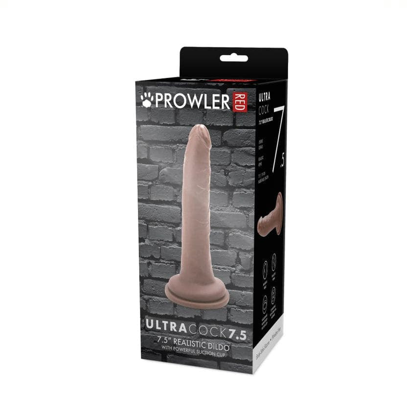 Prowler红色Ultra Cock 7.5假阳具 - 焦糖