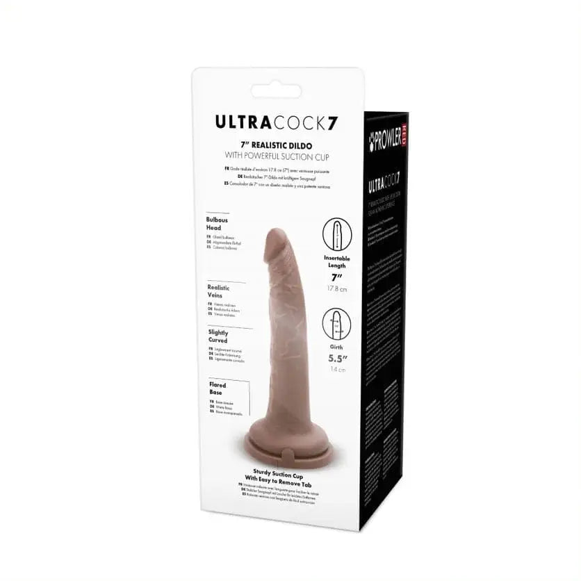 Prowler Red Ultra Cock 7 Dildo Caramel Save 15% Red Fast Shipping United Kingdom Stoke on Trent