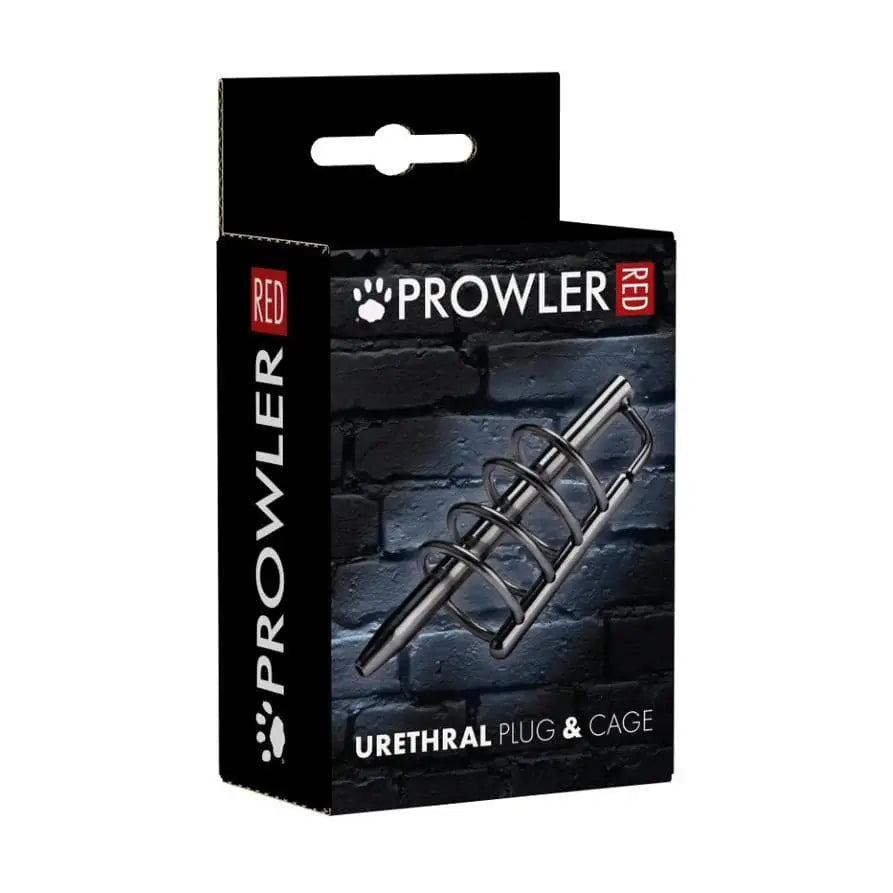 Prowler Red Urethol Plug and Cage - Sex Toys - Save 30% - Red - Fast Shipping - Sale United Kingdom Stoke-on-trent