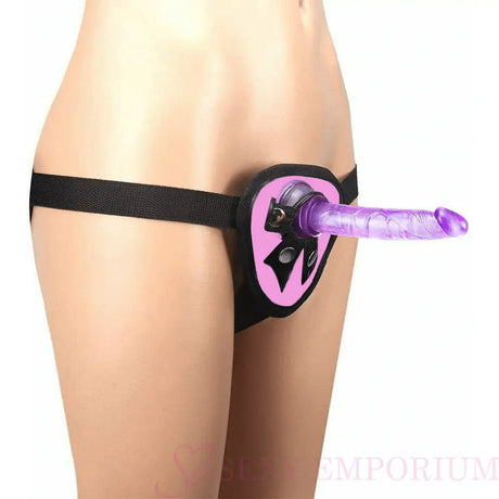 Purple Anal Starter Strap-on Dildo with Pink Harness - Save 30% - Strap-on - Fast Shipping - Sale United Kingdom Stoke-on-trent