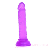 Purple Anal Starter Strap-On Dildo with Red Harness - Sexy Emporium