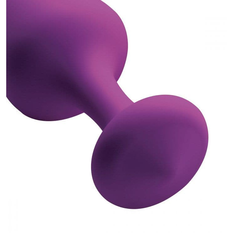 Purple Pleasures 3 Piece Silky Silicone Anal Plugs - Sex
