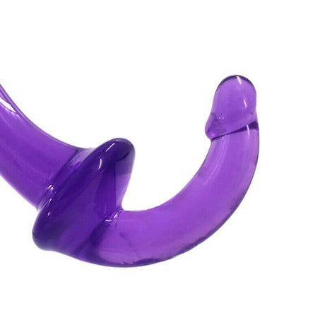 Strapless Jelly Strap-On Purple
