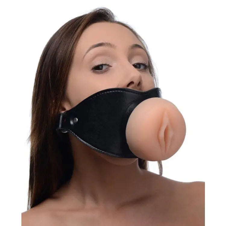 Pussy Face Oral Sex Mouth Gag - Save 15% - Fast Shipping - Sale United Kingdom Stoke-on-trent