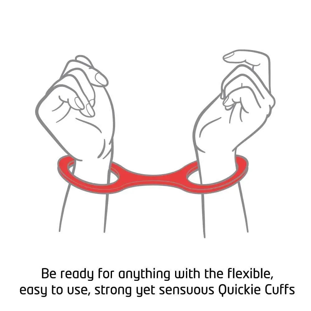 Quickie Cuffs Large Red Ankle or Wrist - Save 25% - or - Fast Shipping - Sale United Kingdom Stoke-on-trent