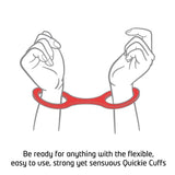 Quickie Cuffs Large Red Ankle or Wrist - Save 25% - or - Fast Shipping - Sale United Kingdom Stoke-on-trent