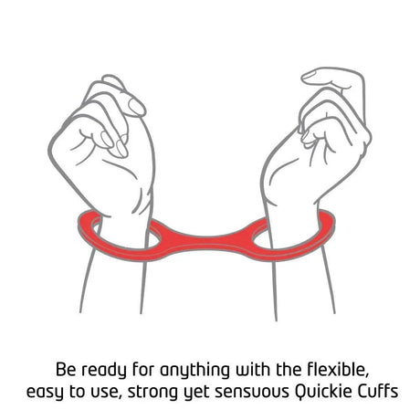 Quickie Cuffs Large Red Ankle or Wrist - Save 25% - or - Fast Shipping - Sale United Kingdom Stoke-on-trent
