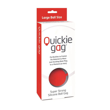 Quickie Gag Large Ball - Red - Save 20% - Fast Shipping - Sale United Kingdom Stoke-on-trent