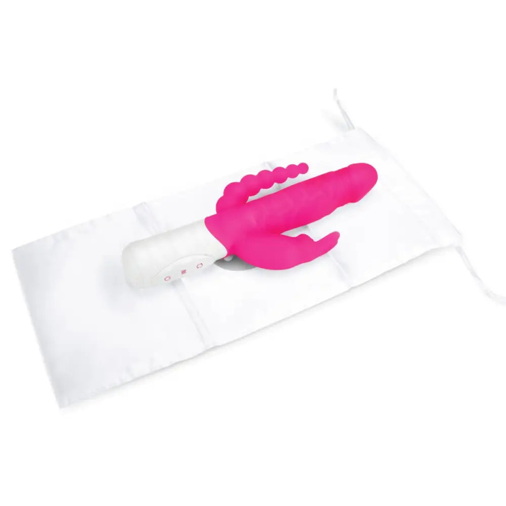 Rabbit Essentials Rr Rechargeable Slim Double Penetration Vibrator Pink - Save 20% - Rr - United Kingdom Stoke-on-trent