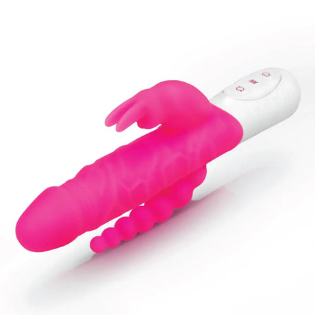 Rabbit Essentials Rr Rechargeable Slim Double Penetration Vibrator Pink - Save 20% - Rr - United Kingdom Stoke-on-trent