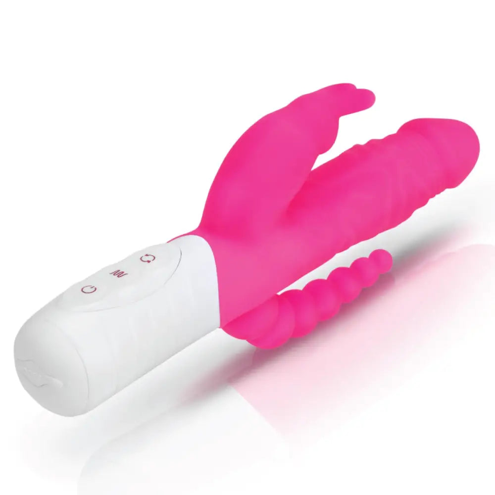 Rabbit Essentials Rr Rechargeable Slim Double Penetration Vibrator Pink - Save 20% - Rr - United Kingdom Stoke-on-trent