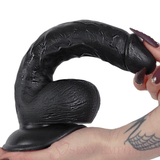 Real Feel 9 Inch Suction Cup Dildo Black