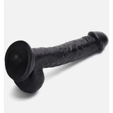 Real Feel 9 Inch Suction Cup Dildo Black - Save 10% - 15% - Fast Shipping - Dildos United Kingdom Stoke-on-trent