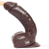 Real Feel Suction Cup Dildo 8.5 Inch Brown - Dildos - Save 15% - Fast Shipping - United Kingdom Stoke-on-trent