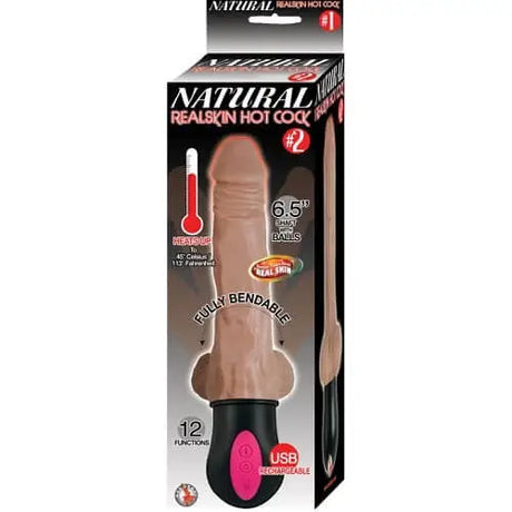 Realistic Warming 6.5 Inch Vibrating Dildo with Balls Brown - Dildos - Save 25% - Inch - Fast - United Kingdom Stoke-on-trent