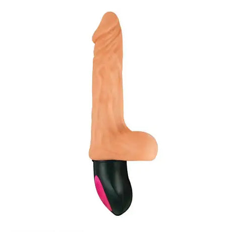 Realistic Warming 6.5 Inch Vibrating Dildo with Balls Vanilla - Dildos - Save 25% - Inch - Fast - United Kingdom Stoke-on-trent