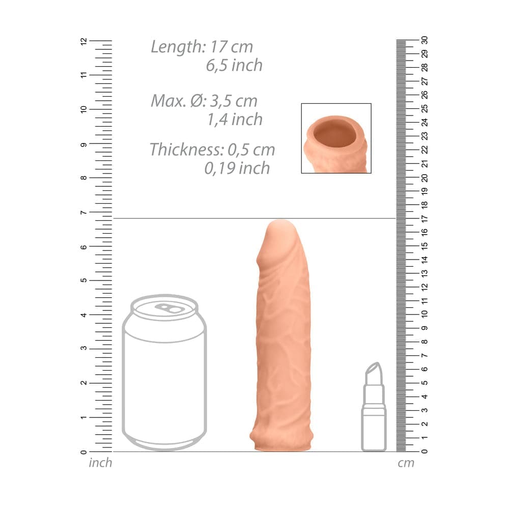 Realrock 6 Inch Penis Sleeve Flesh Pink - Save 30% - Sale