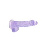 Realrock 6 Inch Purple Realistic Crystal Clear Dildo - Save 30%