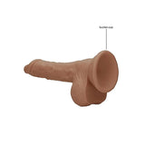 Realrock 7 Inch Dong with Testicles Flesh Tan - Save 25% - Realrock with - Fast Shipping - Dildo United Kingdom Stoke-on-trent