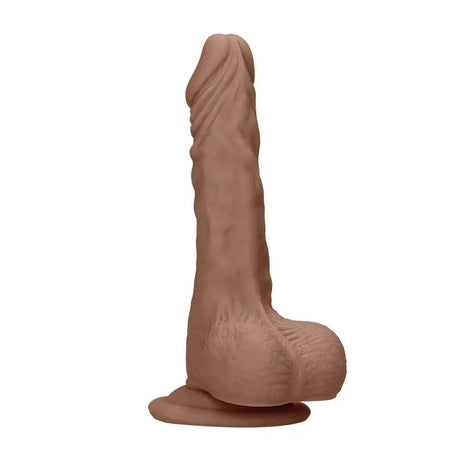 Realrock 7 Inch Dong with Testicles Flesh Tan - Save 25% - Realrock with - Fast Shipping - Dildo United Kingdom Stoke-on-trent