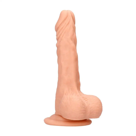 Realrock 8 Inch Dong with Testicles Flesh Pink - Save 30% - Realrock with - Fast Shipping - Dildo United Kingdom Stoke-on-trent