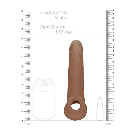 Realrock 9 Inch Penis Sleeve Flesh Tan - Save 30% - Realrock - Fast Shipping - Sale United Kingdom Stoke-on-trent