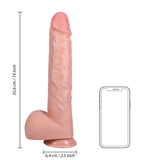 Realrock Extra Long Dildo with Balls Flesh 14 Inch - Realrock with - Fast Shipping - United Kingdom Stoke-on-trent