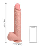 Realrock Extra Long Dildo with Balls Flesh 15 Inch - Realrock with - Fast Shipping - United Kingdom Stoke-on-trent