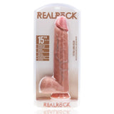 Realrock Extra Long Dildo with Balls Flesh 15 Inch - Realrock with - Fast Shipping - United Kingdom Stoke-on-trent