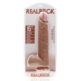 Realrock Extra Long Dildo with Balls Tan 15 Inch - Realrock with - Fast Shipping - United Kingdom Stoke-on-trent