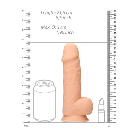 Realrock Ultra Dual Density Silicone Dildo Flesh 8.5 Inch Realrock Fast United Kingdom Stoke on Trent