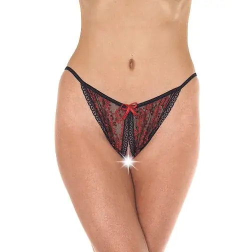 Red and Black Tanga Open Brief - Save 30% - and - Fast Shipping - Sale United Kingdom Stoke-on-trent