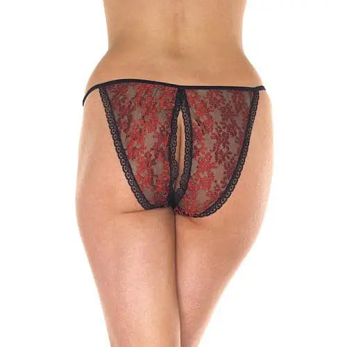 Red and Black Tanga Open Brief - Save 30% - and - Fast Shipping - Sale United Kingdom Stoke-on-trent